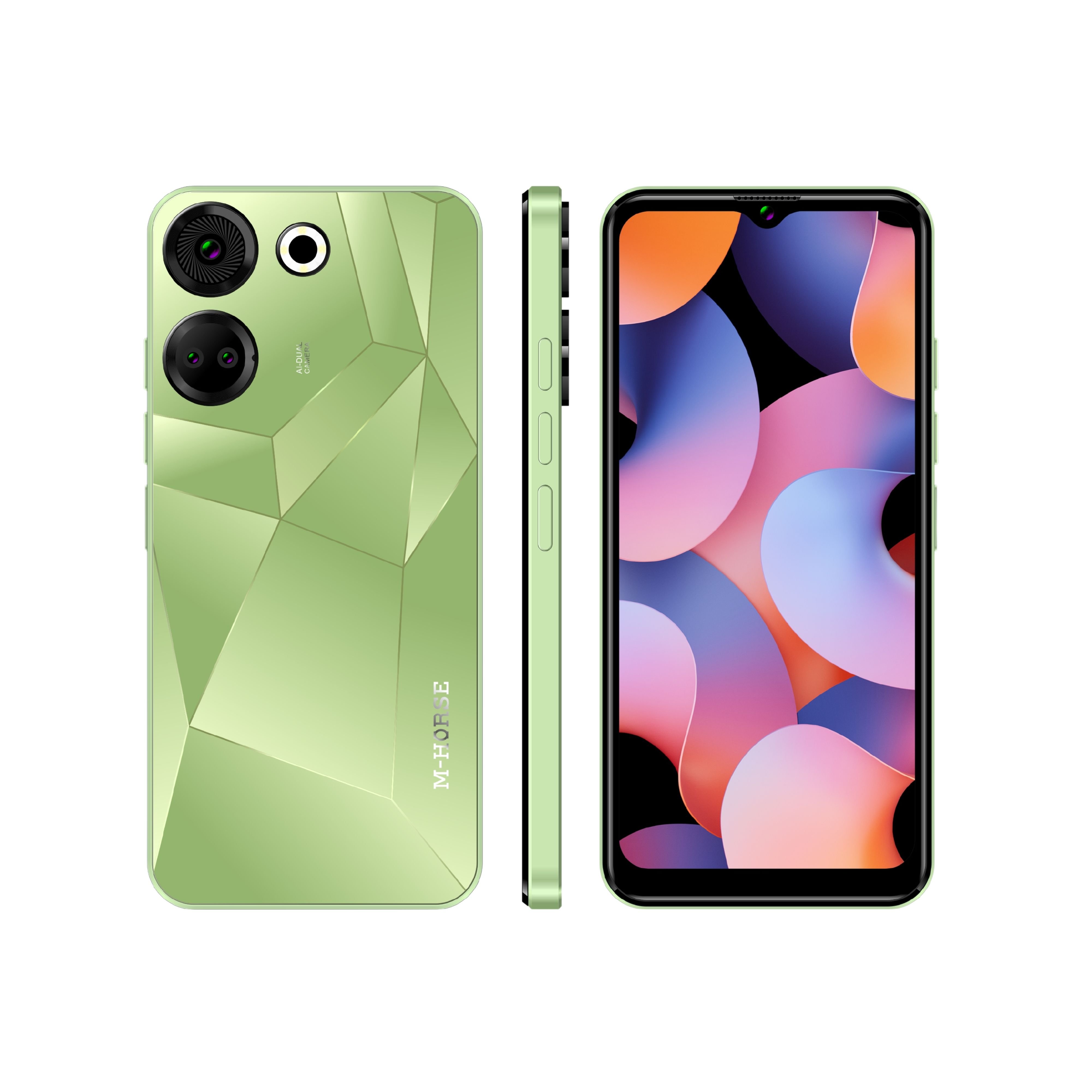 M-HORSE android 13 dual sim card cheap phone and beauty camera 4G 128GB smartphone make your own brand phone factory